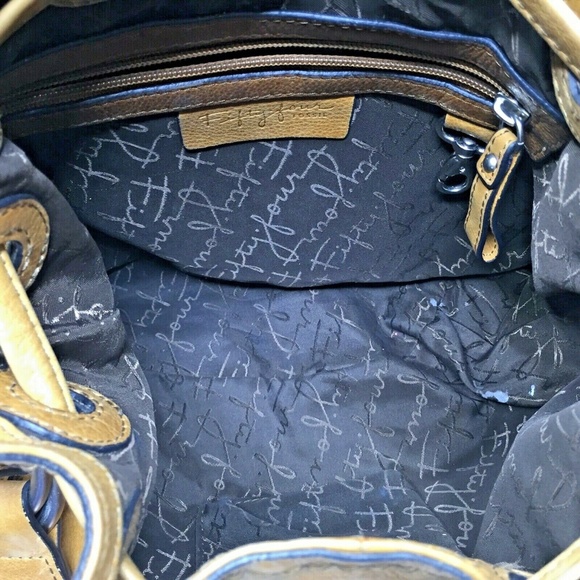 Fossil Fifty Four Molly Tan Brown Studded Bag - Picture 9 of 12